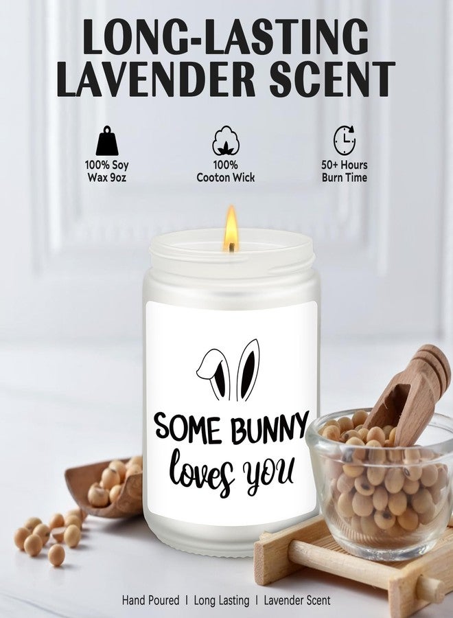 VIISPIRIT Some Bunny Loves You Happy Easter Gift for Her, Easter Gift for Him, Cute Candle Holiday Decoration, BFF Friend Gifts, Easterday Decor, Gifts for Mom, Easterday Bunny Basket Ideas, Scented Soy Candle - Image 3